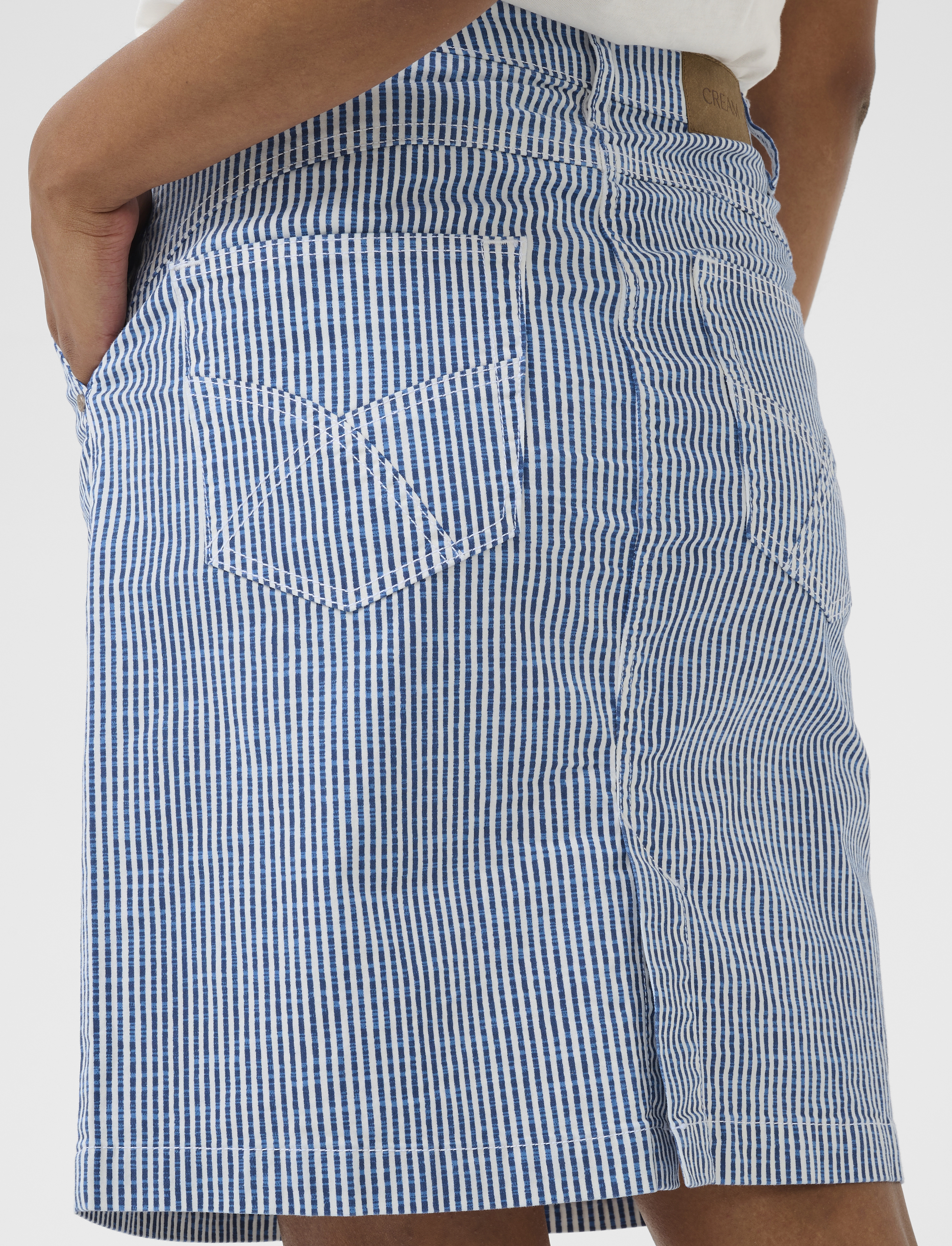Cream - CRBerta Twill Skirt - blue milkboy - 5