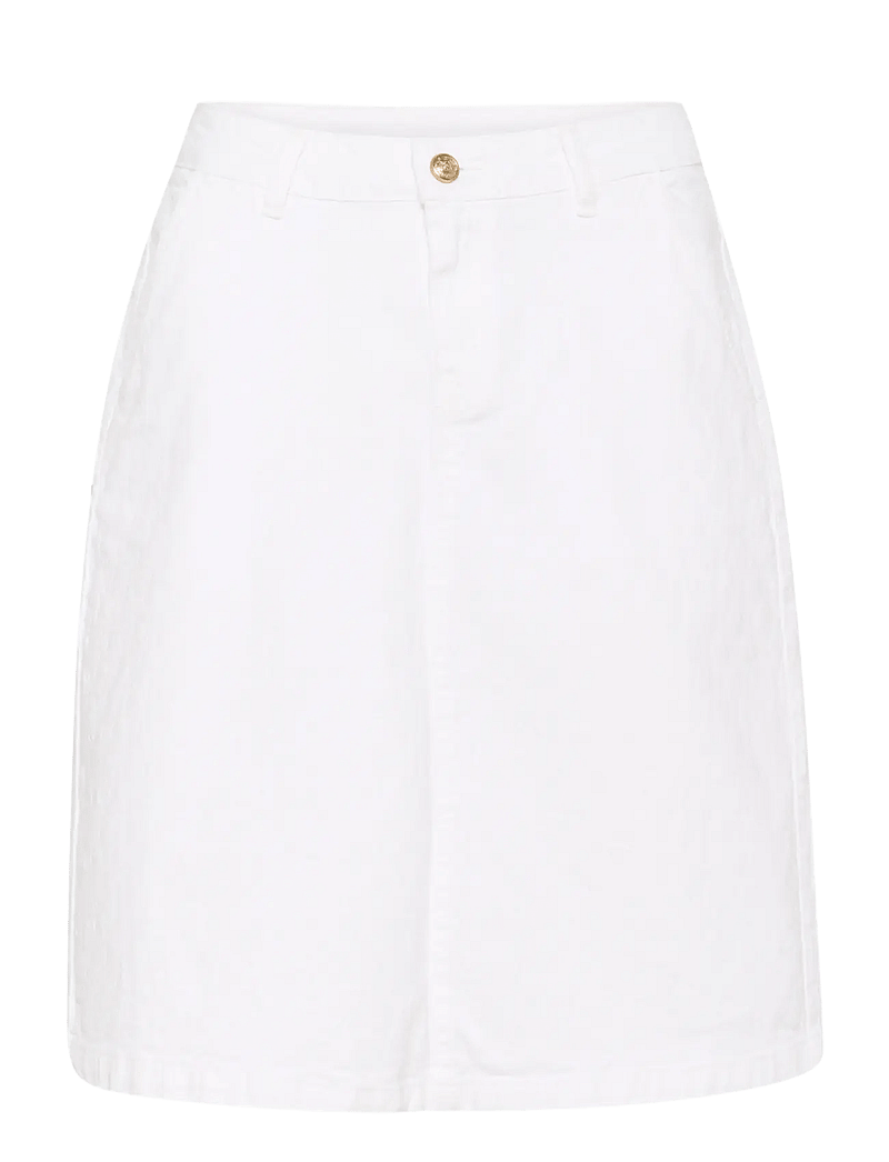 Cream - CRAngelena Skirt - midi nederdele - snow white - 1