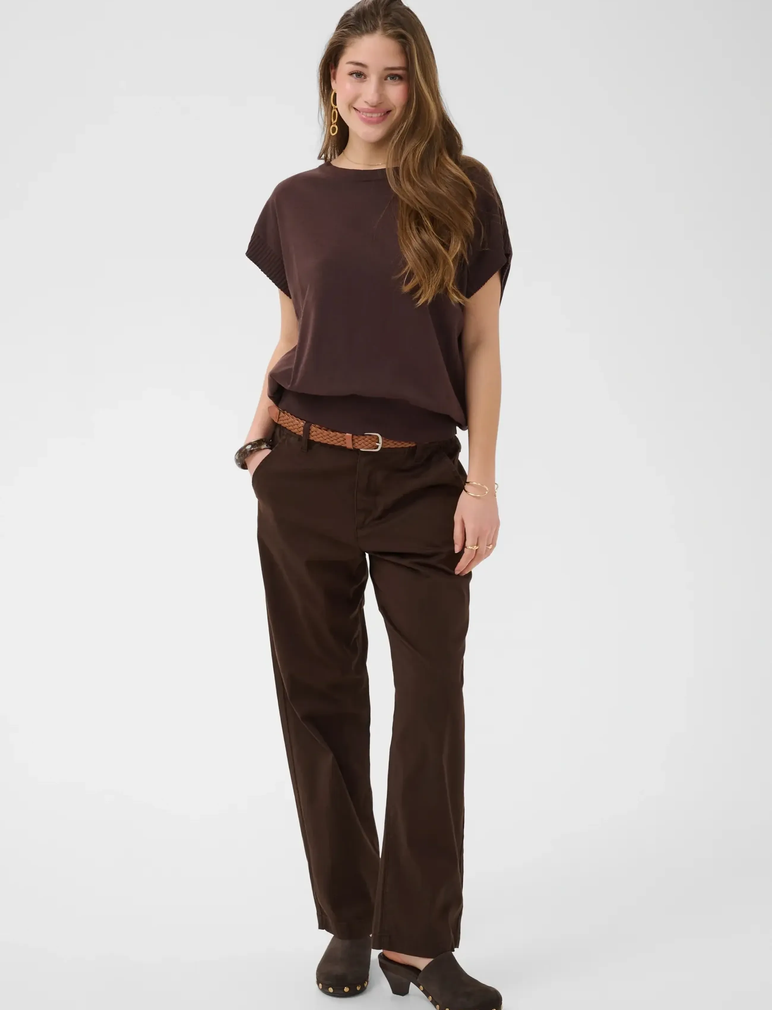 Cream - CRLorraine Belt Pant - chinos - java - 3