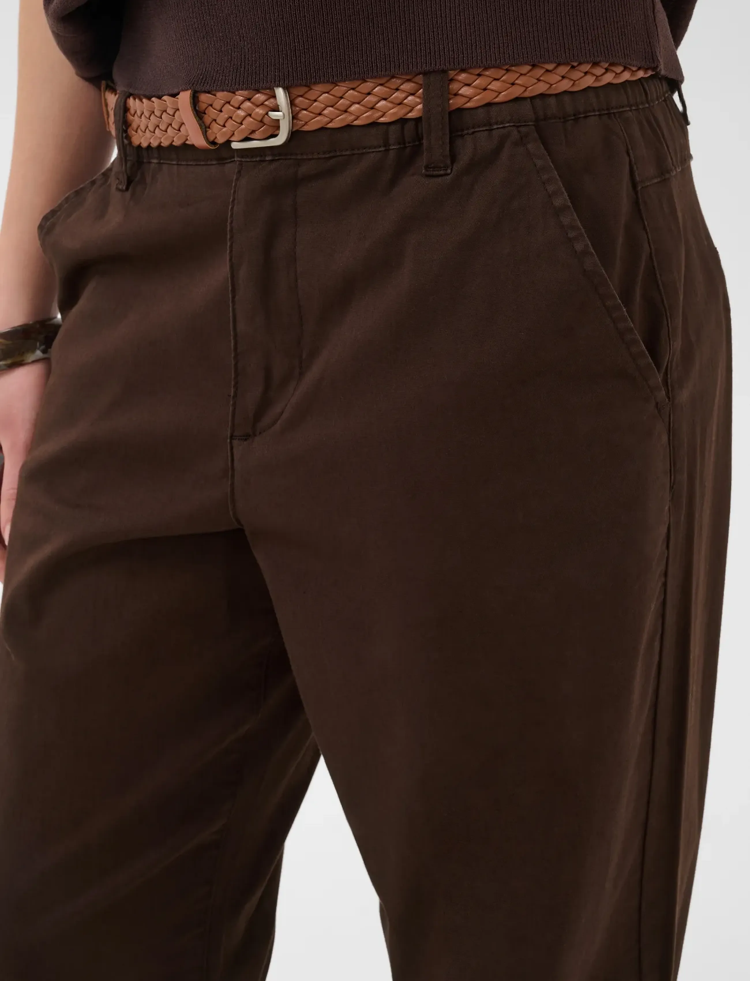 Cream Crlorraine Belt Pant chinos dam – bild 5