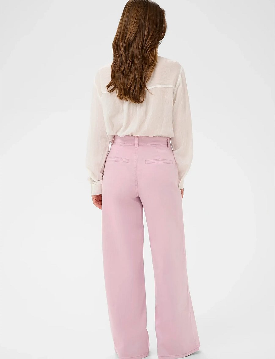 Cream - CRVisti Colored Denim Pant - culottes - pink nectar - 4