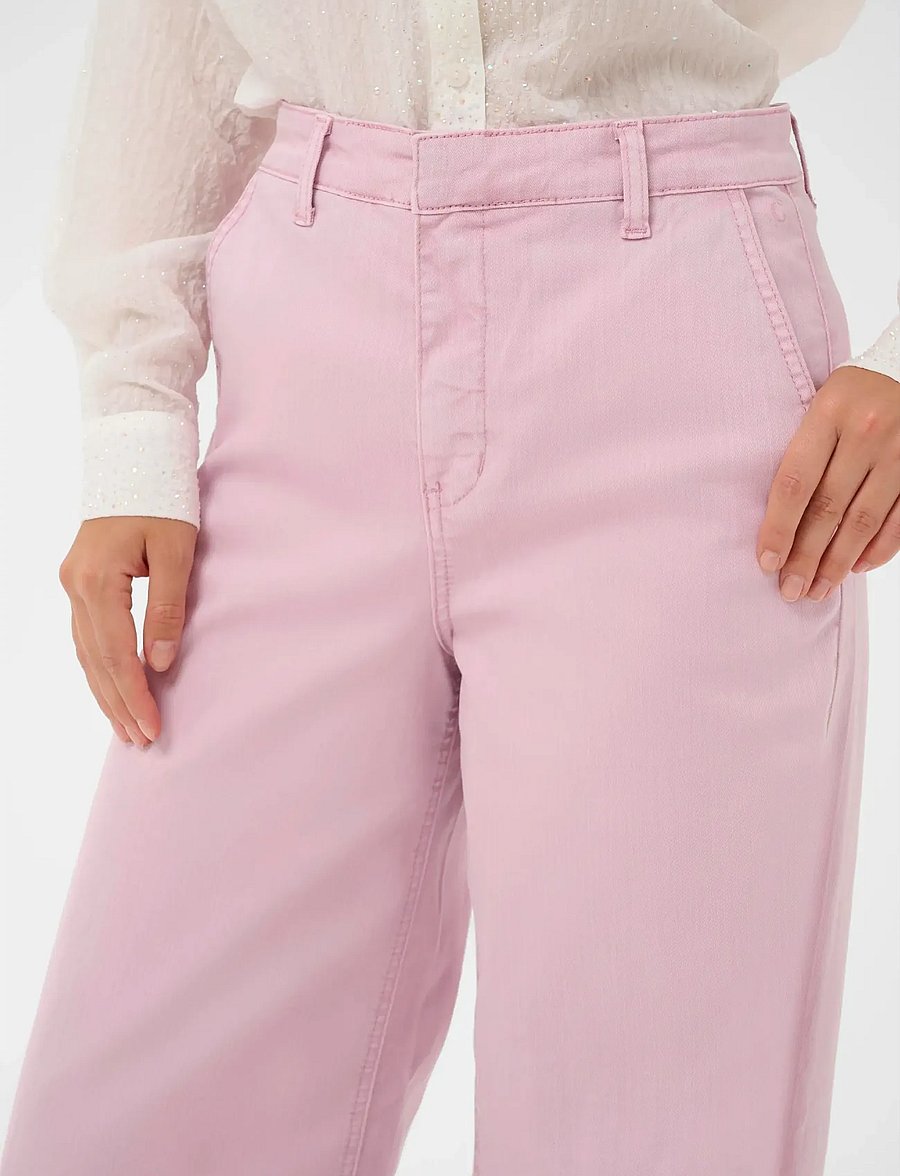 Cream - CRVisti Colored Denim Pant - culottes - pink nectar - 5