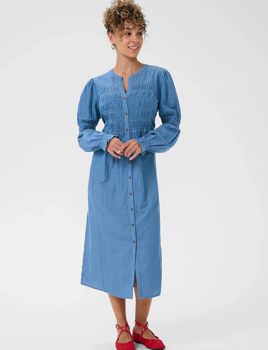 Cream - CRKami Dress - sommerkjoler - providence blue denim - 0