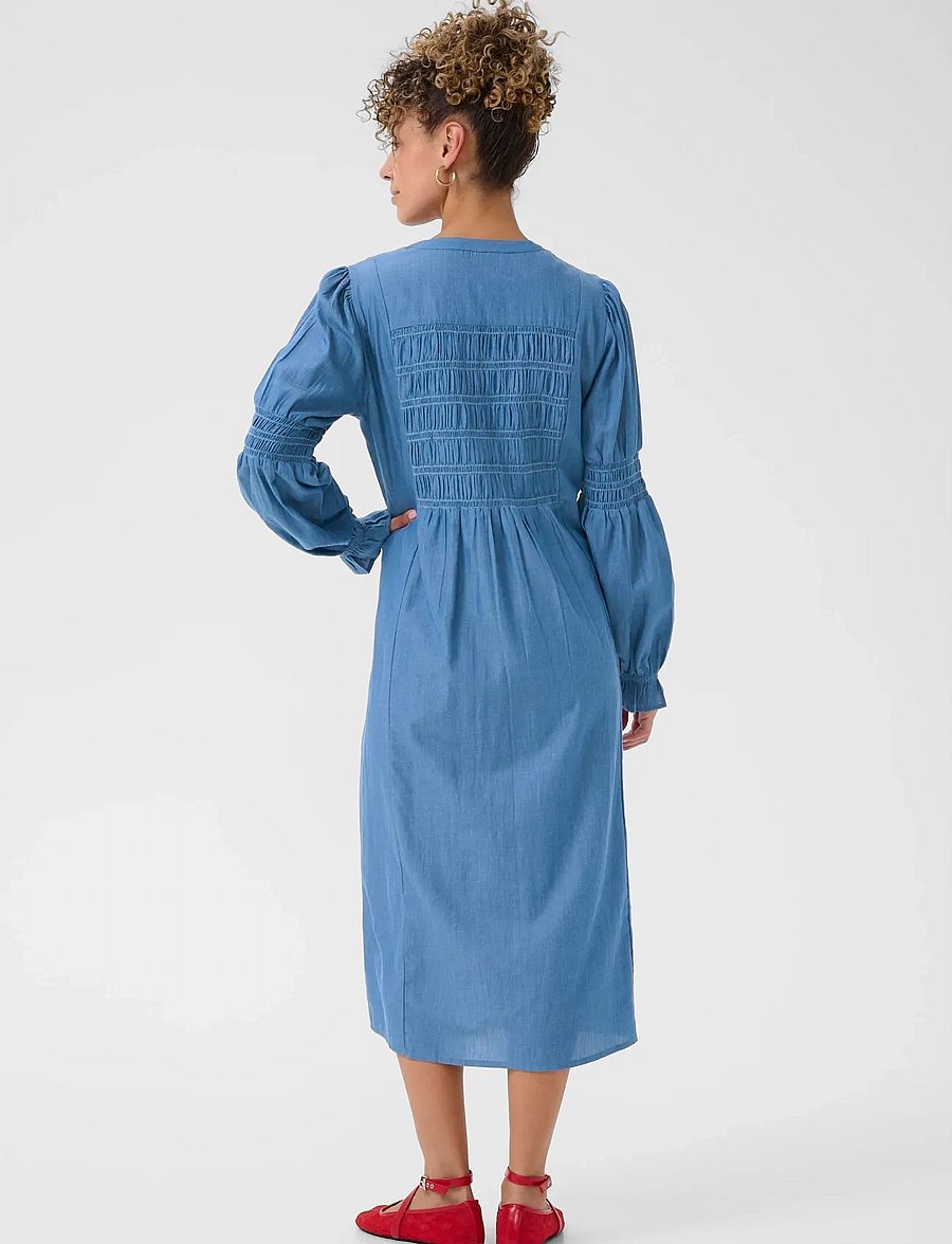 Cream - CRKami Dress - sommerkjoler - providence blue denim - 3