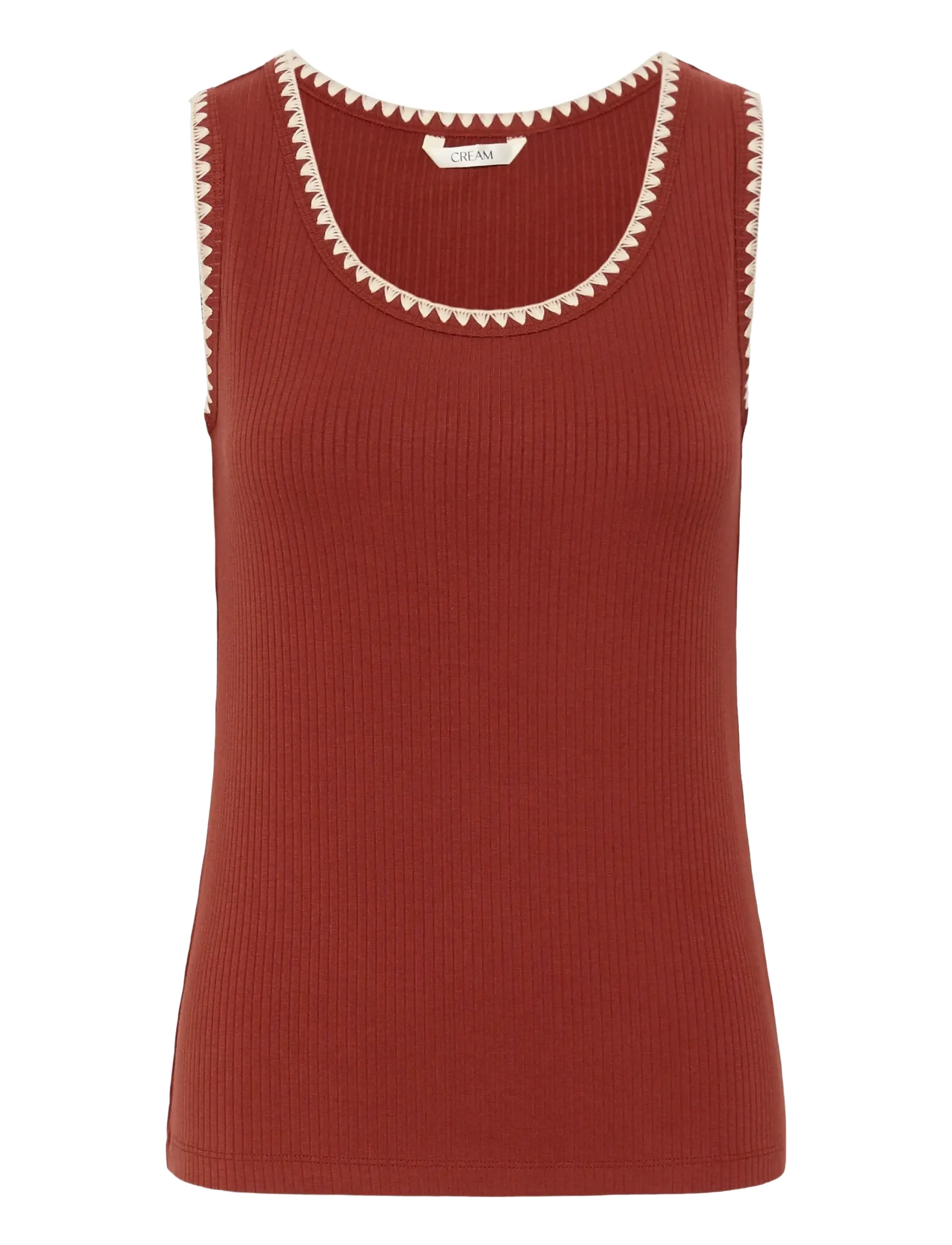 Cream CRRibba Top - Kampanj - BRANDY SNIFTER / brown