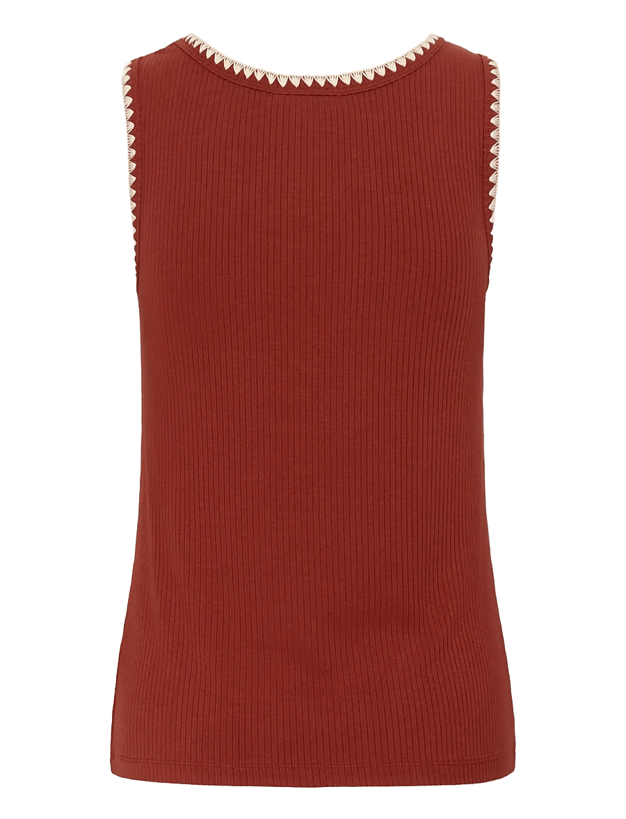 Cream - CRRibba Top - Ärmellose tops - brandy snifter - 2