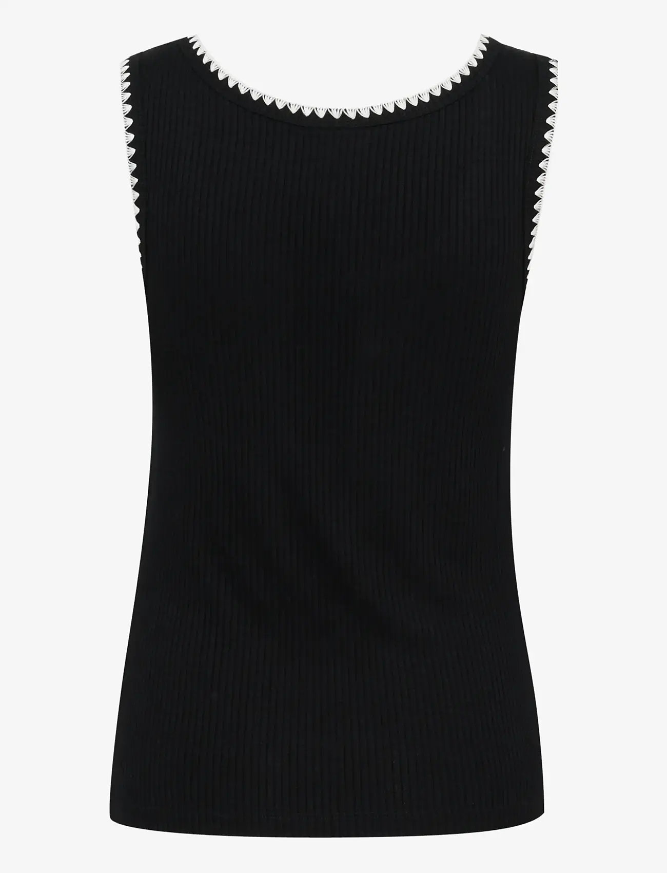 Cream - CRRibba Top - topid ja varrukateta alussärgid - pitch black - 2