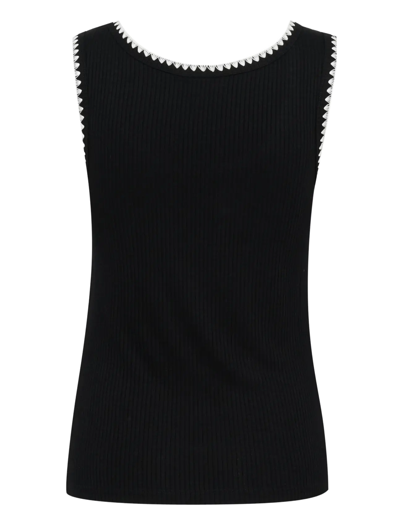 Cream - CRRibba Top - mouwloze tops - pitch black - 2