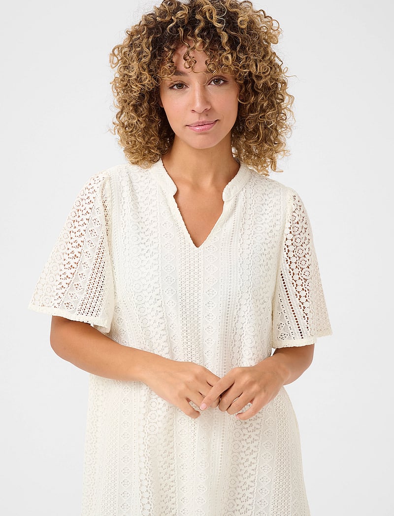 Cream - CRRubby Lace Dress - spitzenkleider - marshmallow - 4