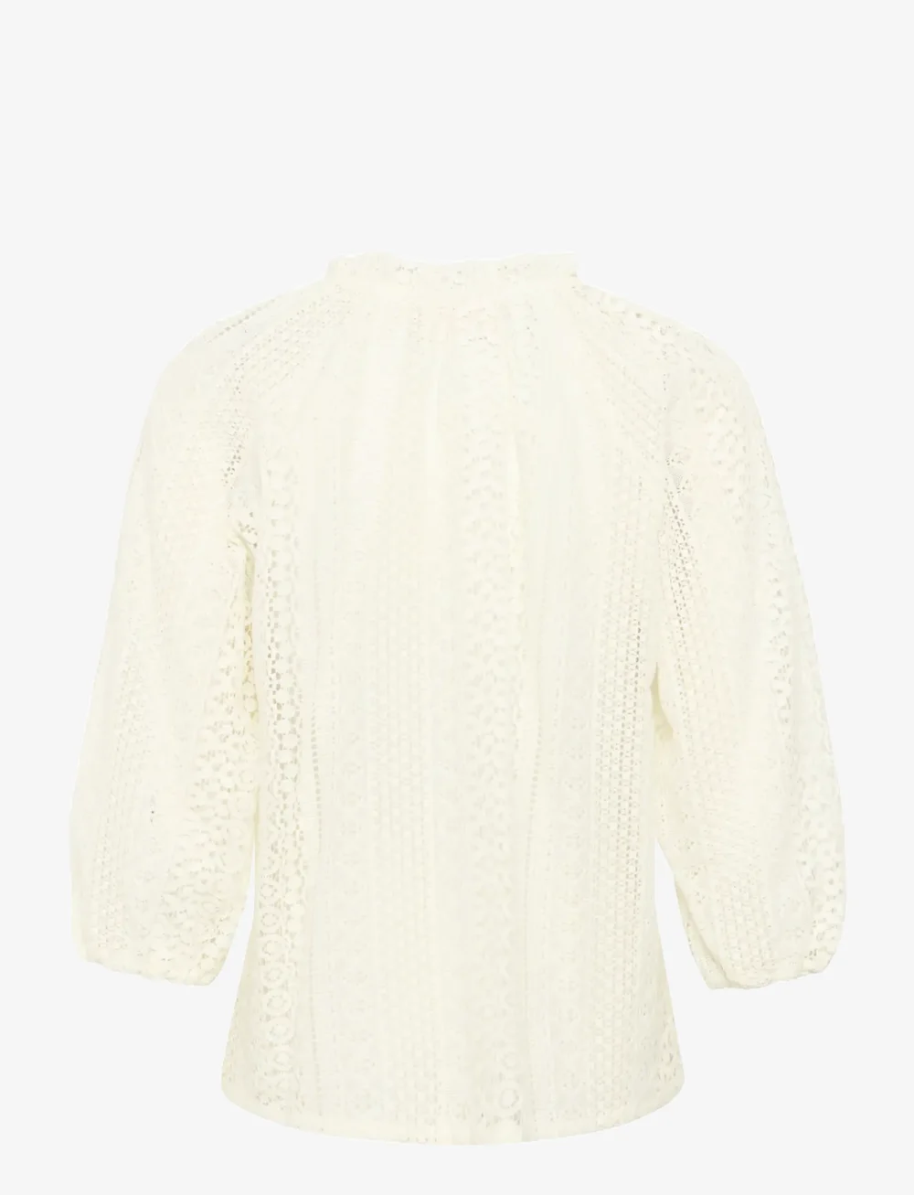 Cream - CRRubby Lace Shirt - kortærmede skjorter - marshmallow - 2