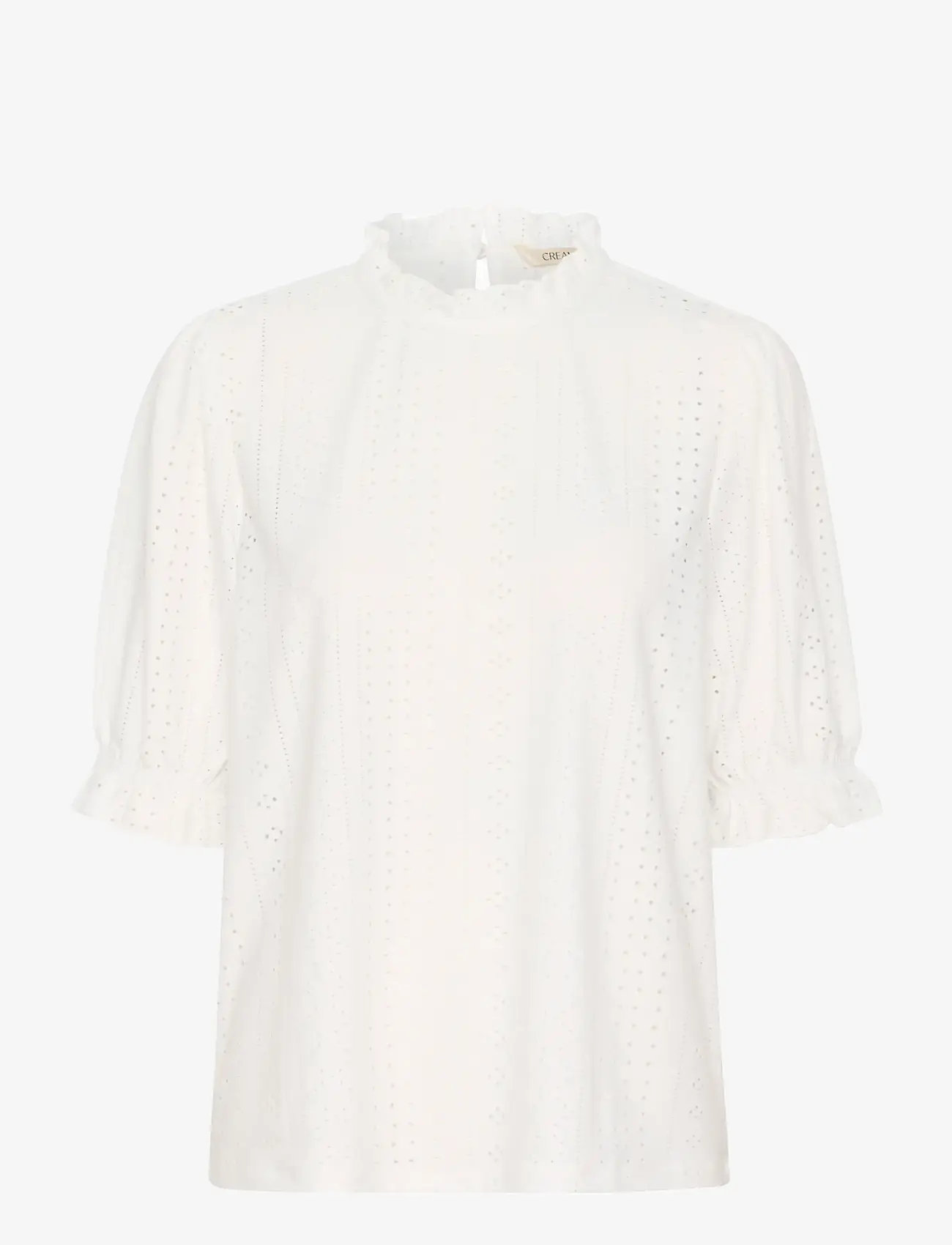 Cream - CRMianna SS Blouse - short-sleeved blouses - snow white - 1