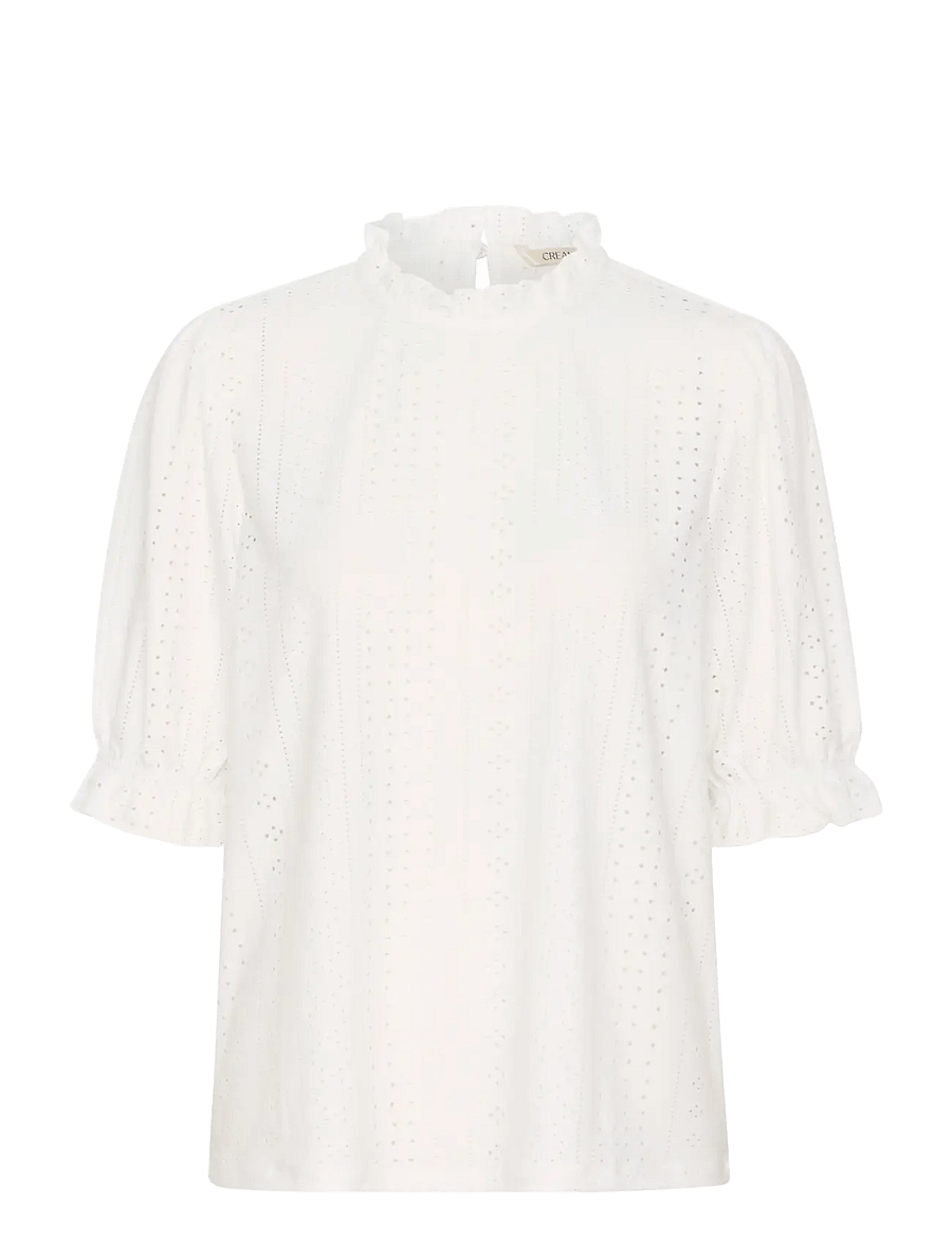 Cream - CRMianna SS Blouse - blouses met korte mouwen - snow white - 1
