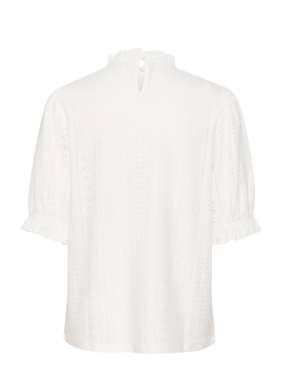 Cream - CRMianna SS Blouse - blouses met korte mouwen - snow white - 2