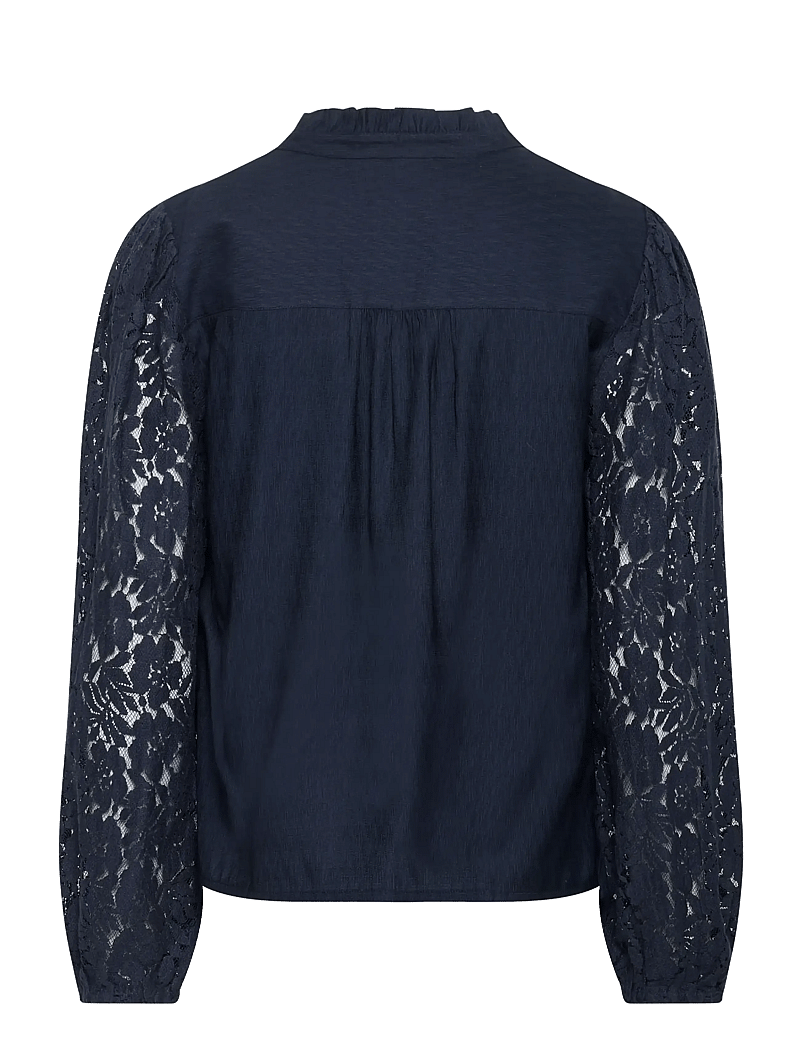 Cream - CRLiselin Lace Blouse - long sleeved blouses - navy blazer - 2