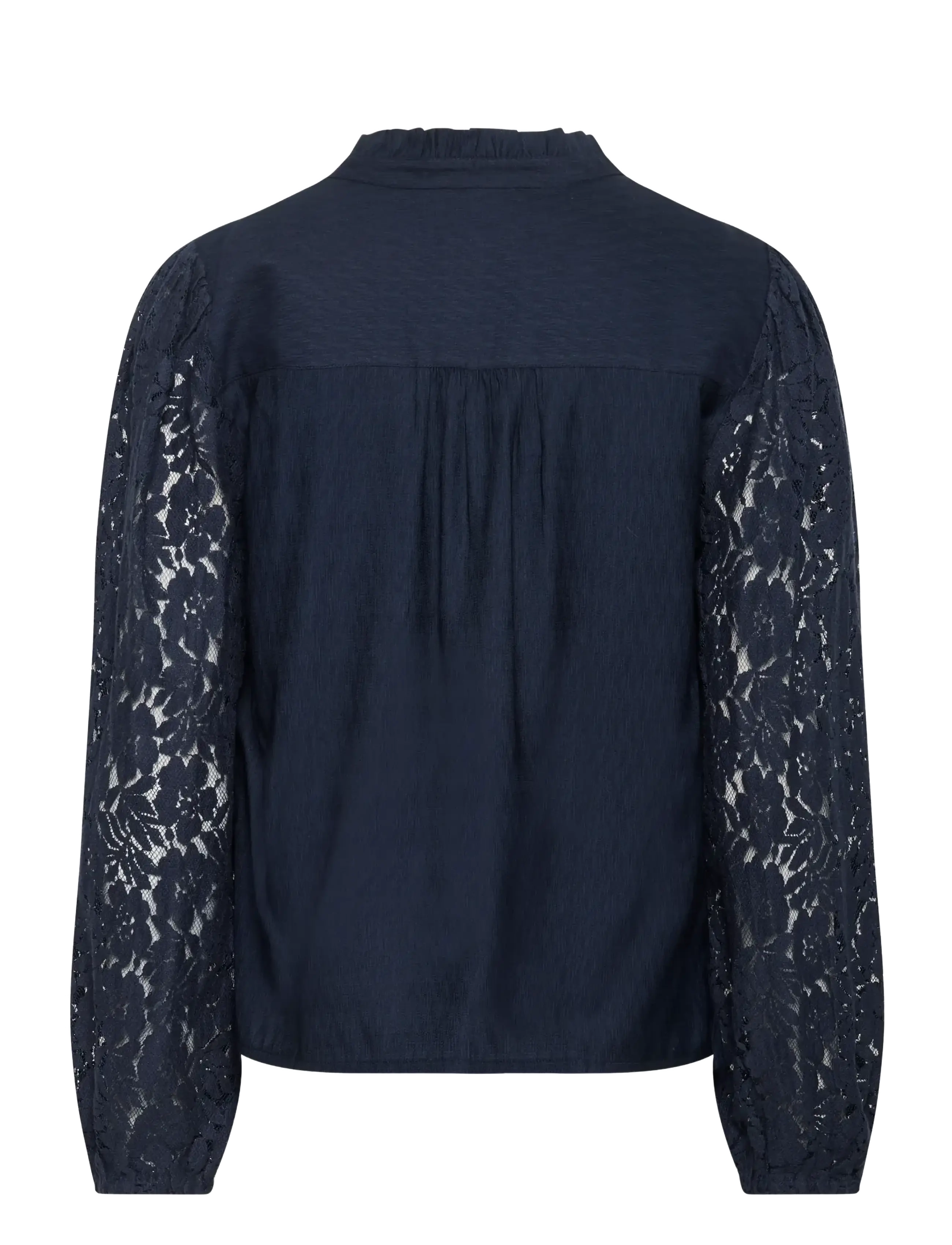 Cream - CRLiselin Lace Blouse - langærmede bluser - navy blazer - 2