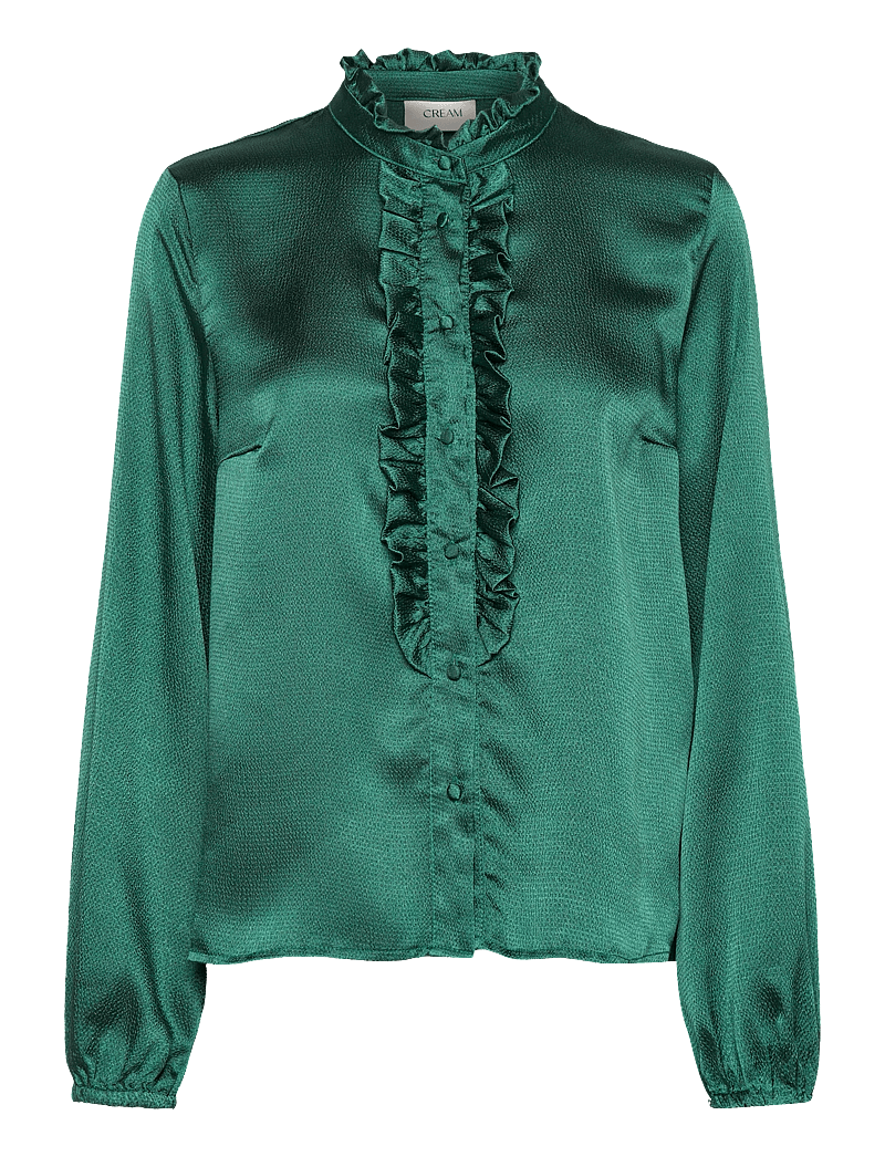 Cream - CRLoretti Frill Shirt - pikkade varrukatega särgid - posy green - 0