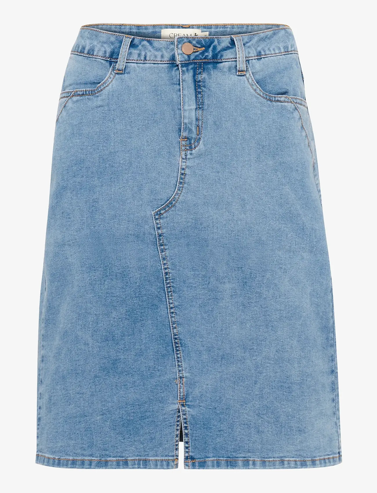 Cream - CRLone Skirt - denimnederdele - texsas medium blue denim tobac - 1