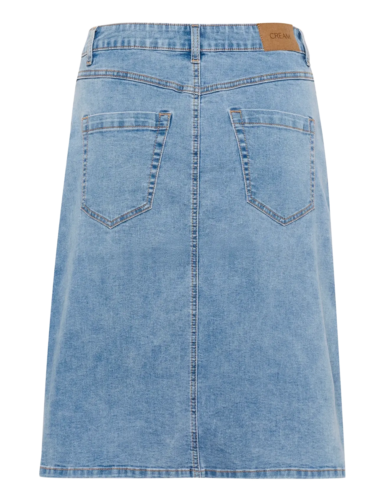 Cream - CRLone Skirt - denimnederdele - texsas medium blue denim tobac - 2
