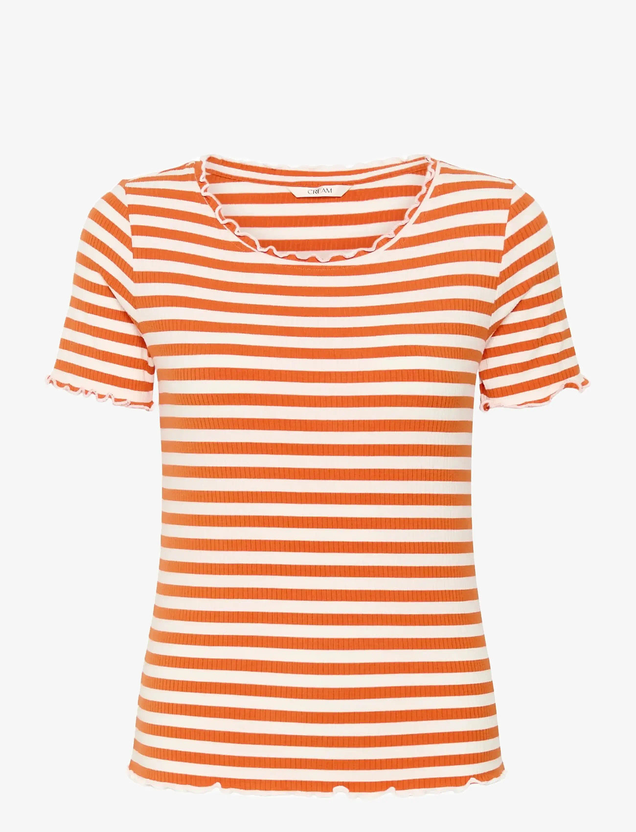 Cream - CRRibba stripe Tshirt - t-shirts - celosia white stripe - 1
