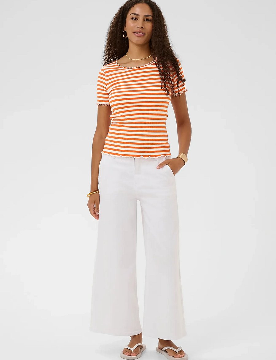Cream - CRRibba stripe Tshirt - t-shirts - celosia white stripe - 3