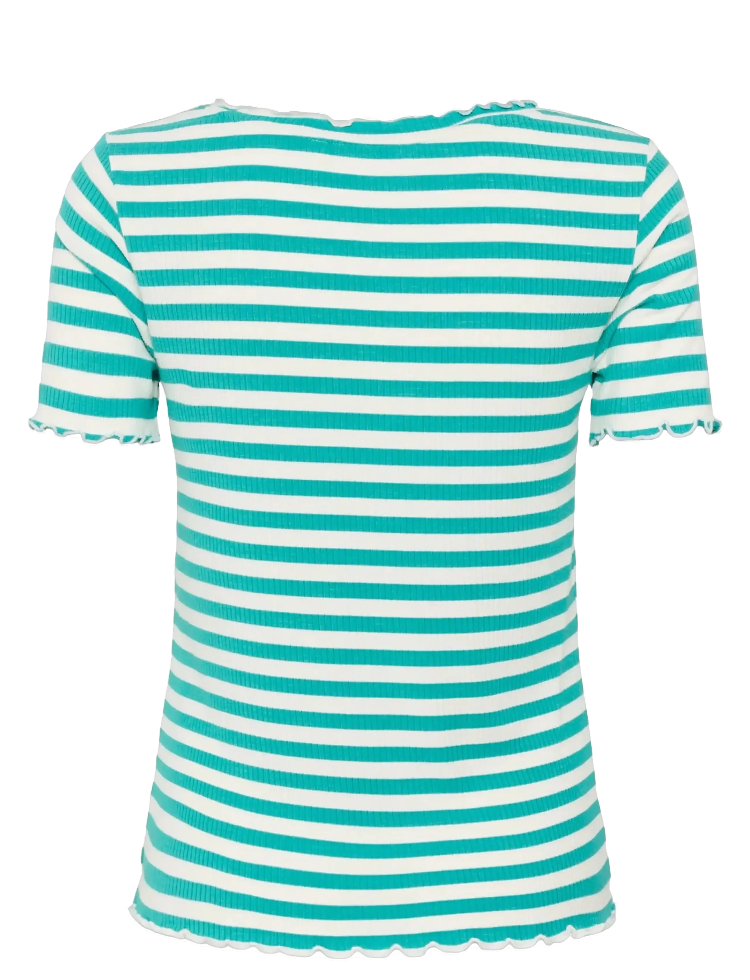 Cream - CRRibba stripe Tshirt - stuttermarbolir - ceramic white stripe - 2