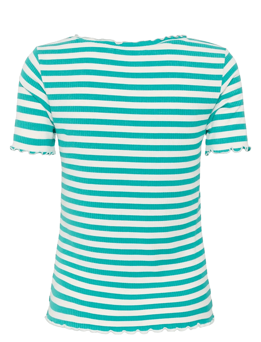 Cream - CRRibba stripe Tshirt - t-shirts - ceramic white stripe - 2