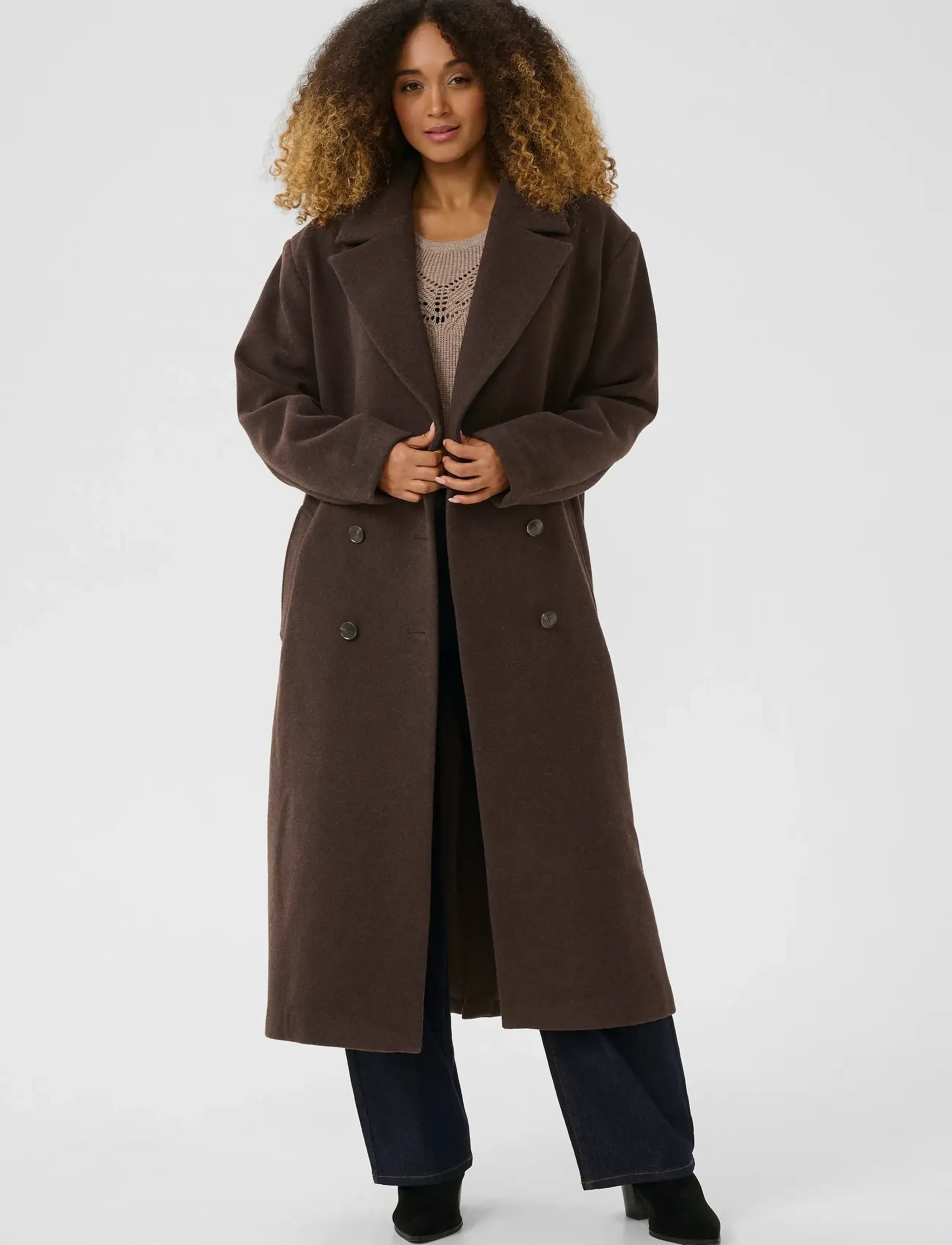 Cream Crjamey Coat, 46, Coats, Braun - Winter Frauen