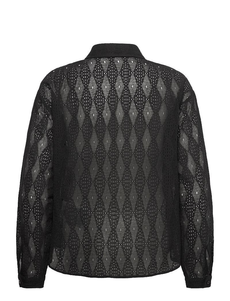 Cream - CRBillie Shirt - long-sleeved shirts - pitch black - 1