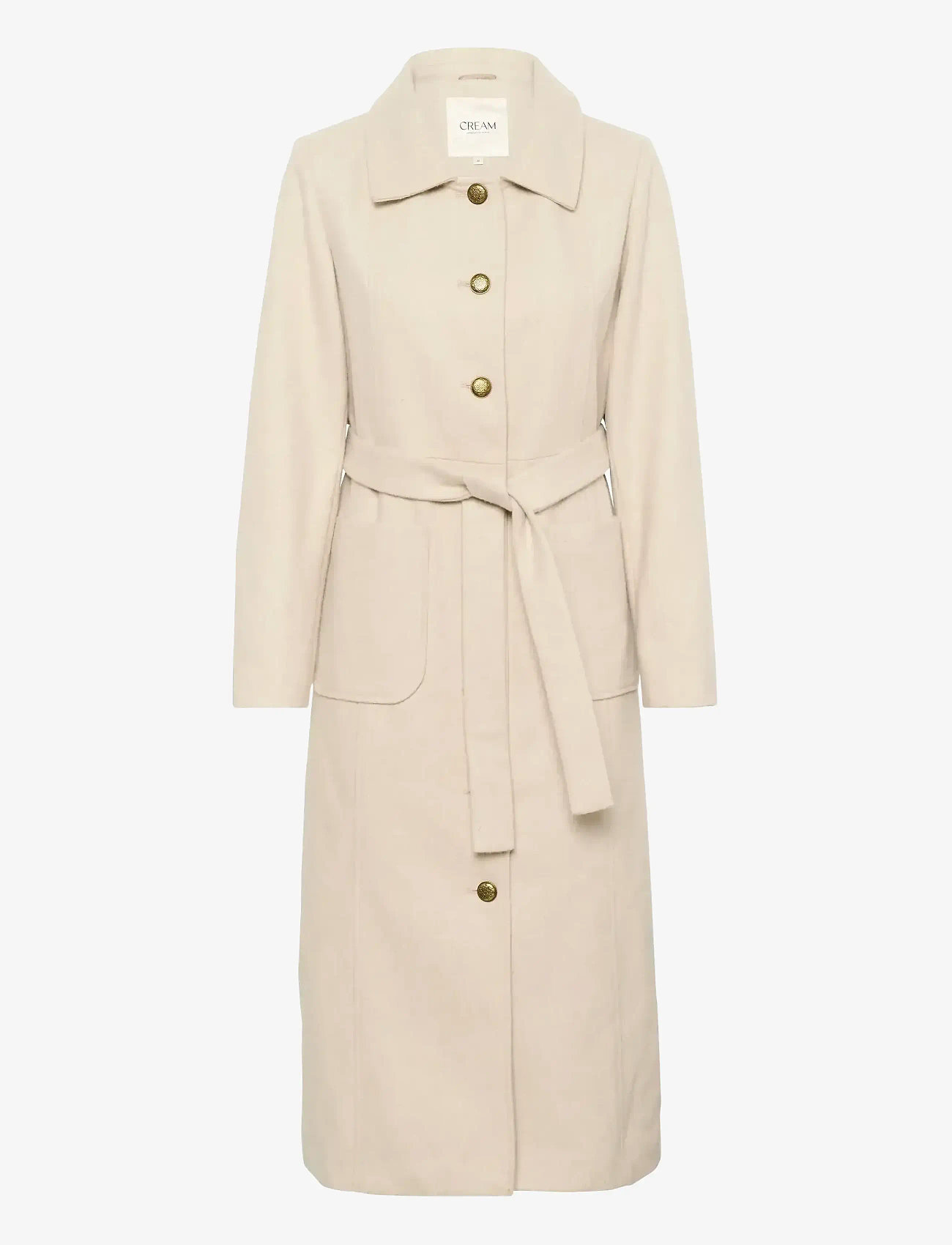 Cream - CRClara Long Coat - kappor - ancient scroll - 1