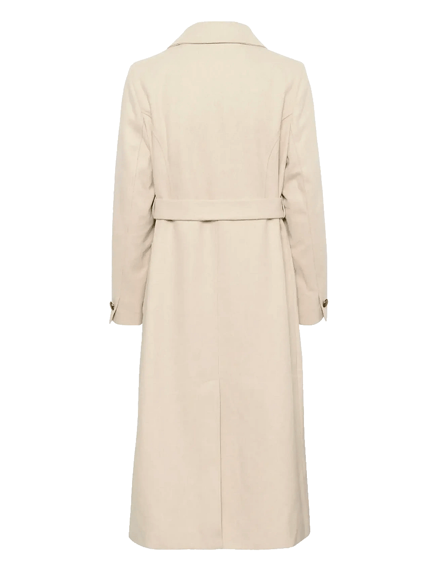 Cream - CRClara Long Coat - coats - ancient scroll - 2