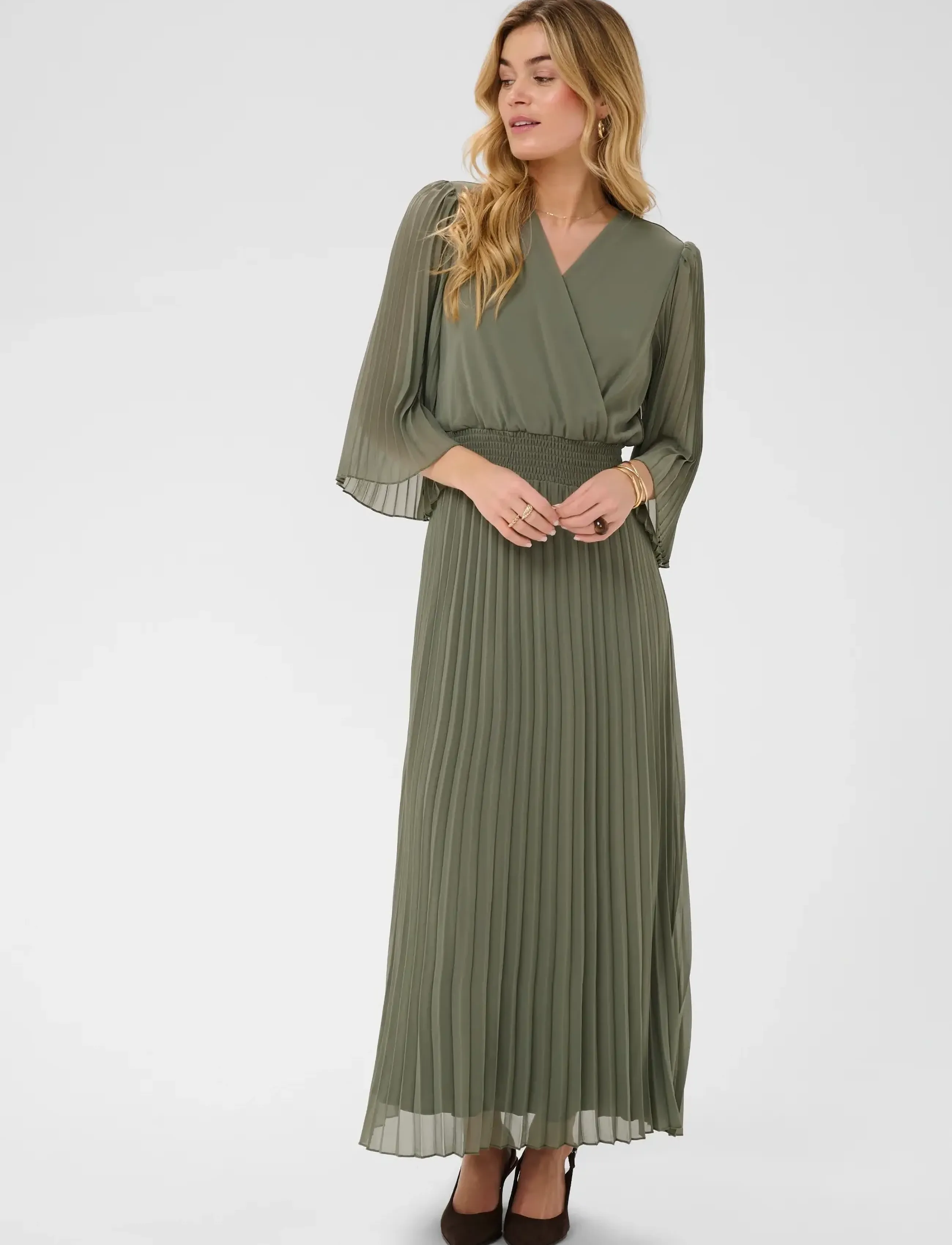 Cream CRAluna Dress - Kleider - MULLED BASIL / khaki/green