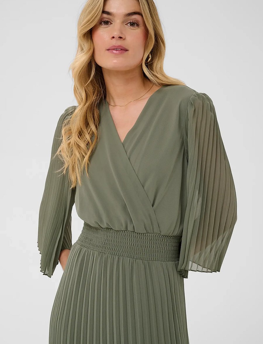 Cream - CRAluna Dress - slå-om-kjoler - mulled basil - 4