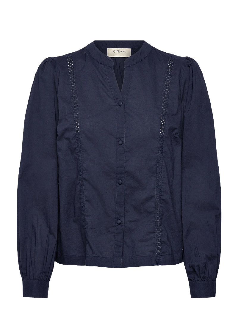 Cream - CRJassi Blouse - pikkade varrukatega pluusid - navy blazer - 0