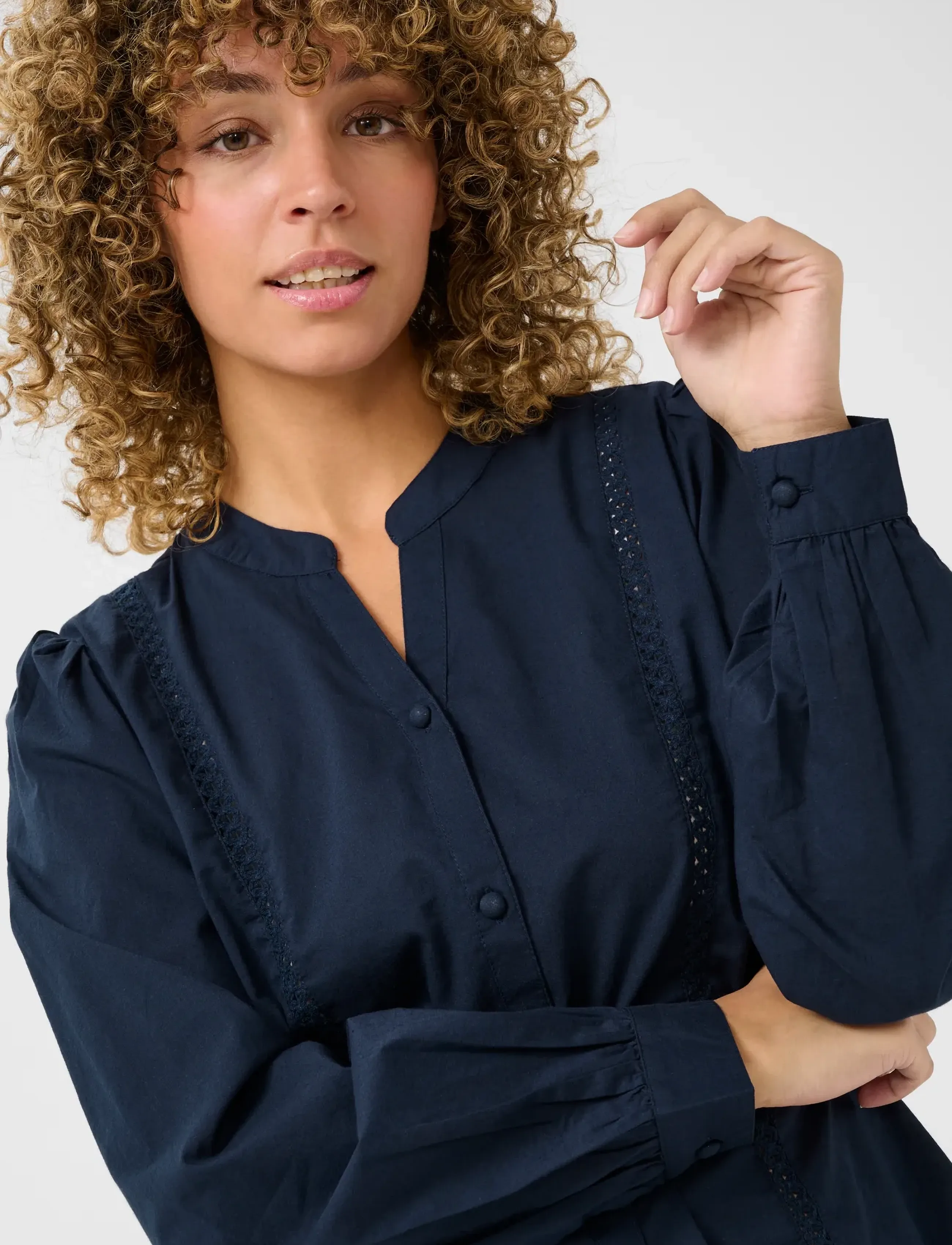 Cream - CRJassi Blouse - långärmade blusar - navy blazer - 5