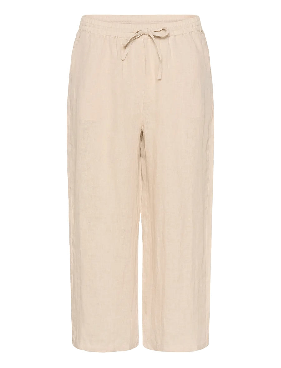 Cream - CRBellis 7/8 Pant - leinenhosen - crispy sand - 1