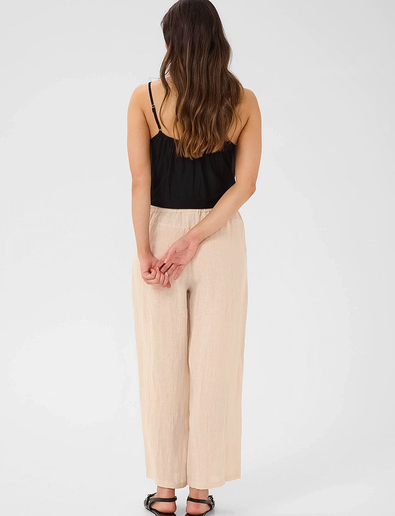 Cream - CRBellis 7/8 Pant - linased püksid - crispy sand - 4