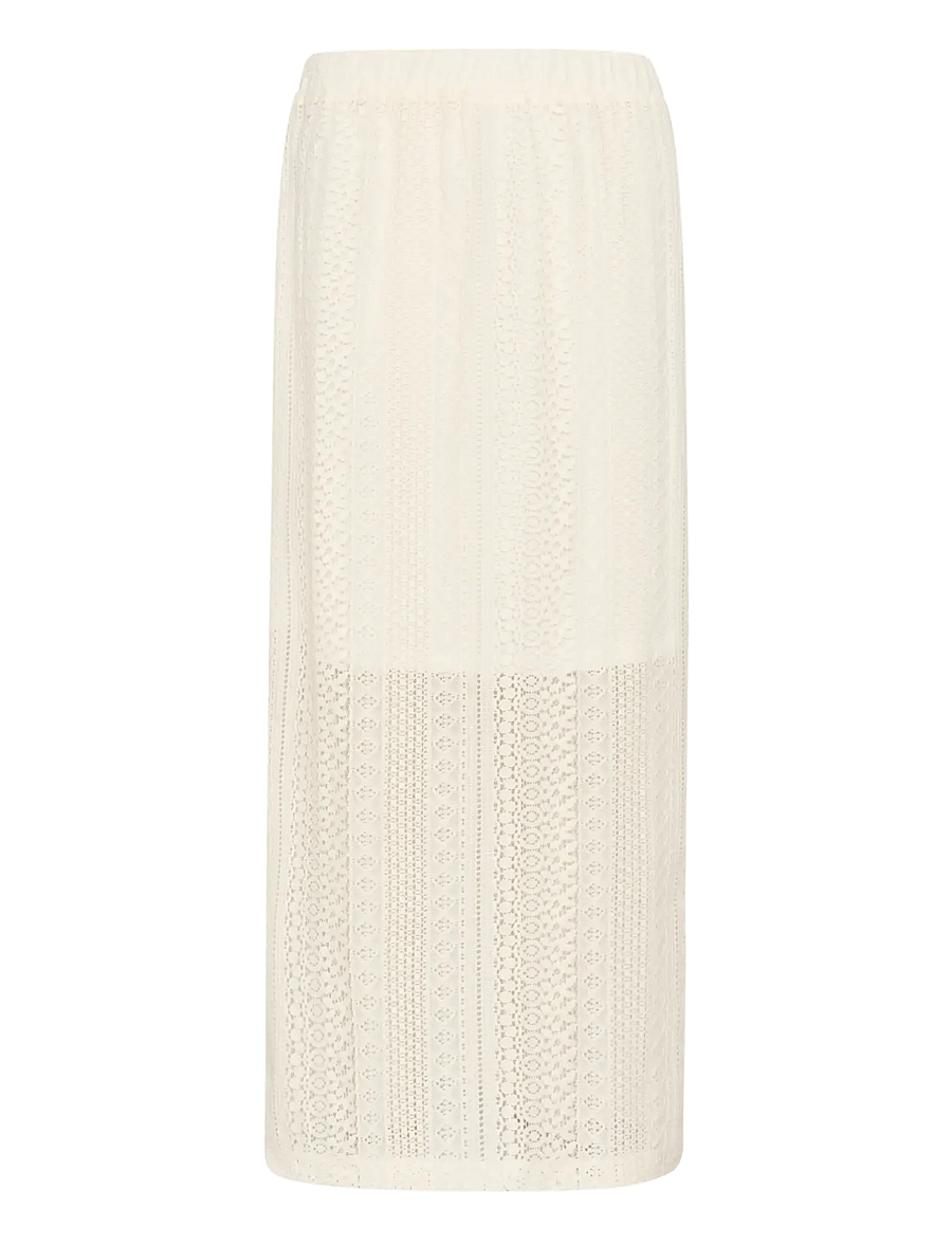 Cream - CRRubby lace skirt - midi-röcke - marshmallow - 2