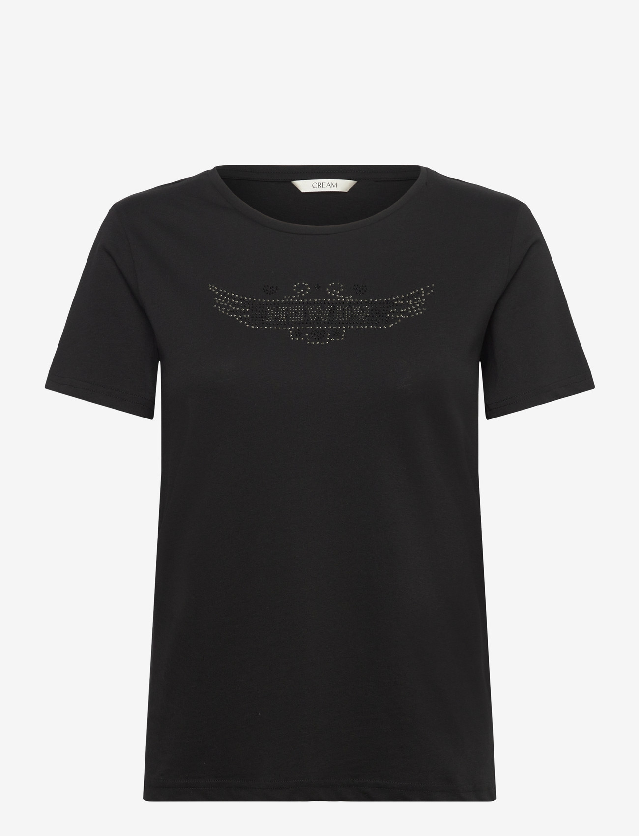 Cream - CRLiria T-Shirt - t-shirts - black howdy rhinestones - 0