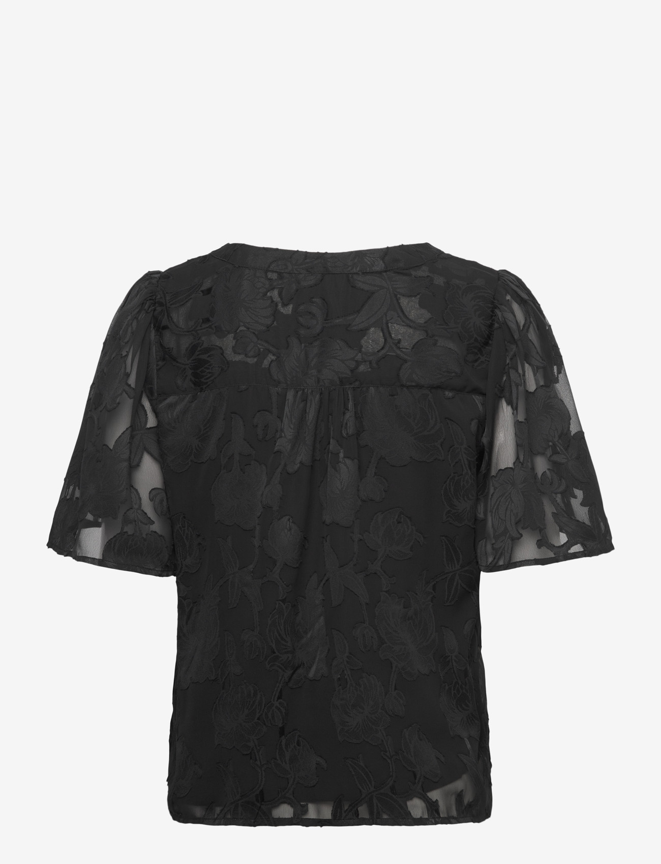 Cream - CRYana Blouse - kortärmade blusar - pitch black - 1