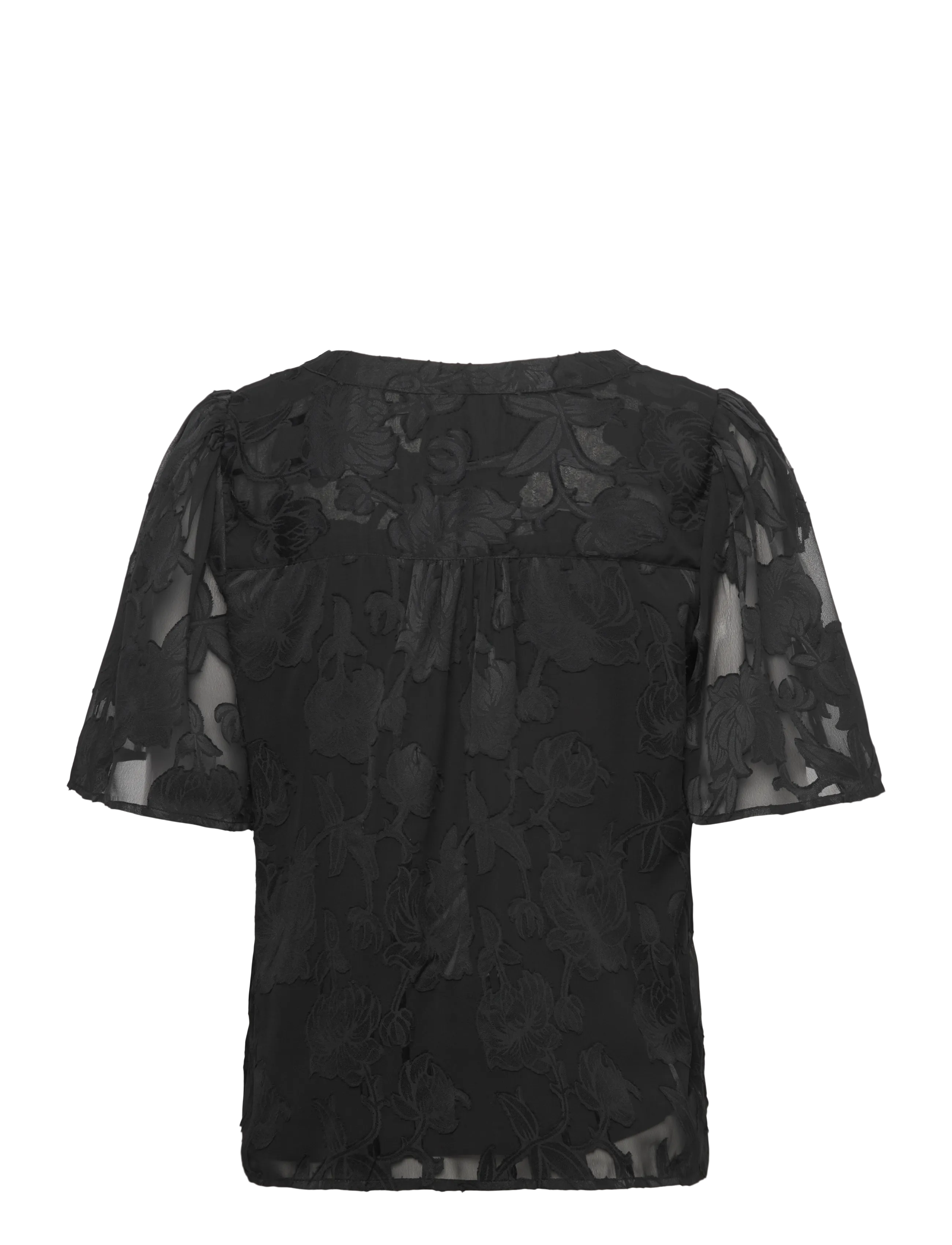 Cream - CRYana Blouse - blūzes ar īsām piedurknēm - pitch black - 1