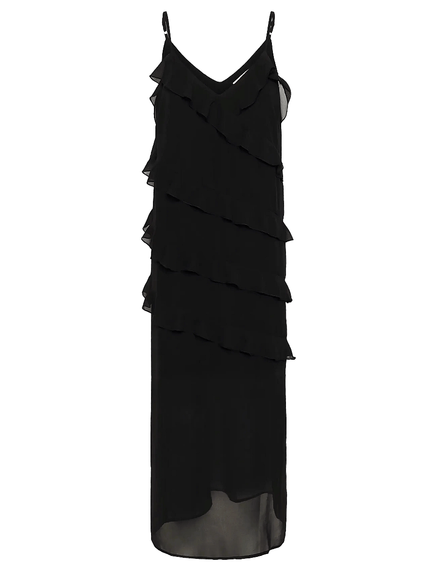 Cream - CRTima Dress - vabalt langevad slip-kleidid - pitch black - 1