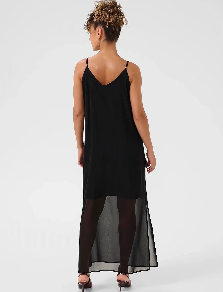 Cream - CRTima Dress - vabalt langevad slip-kleidid - pitch black - 3