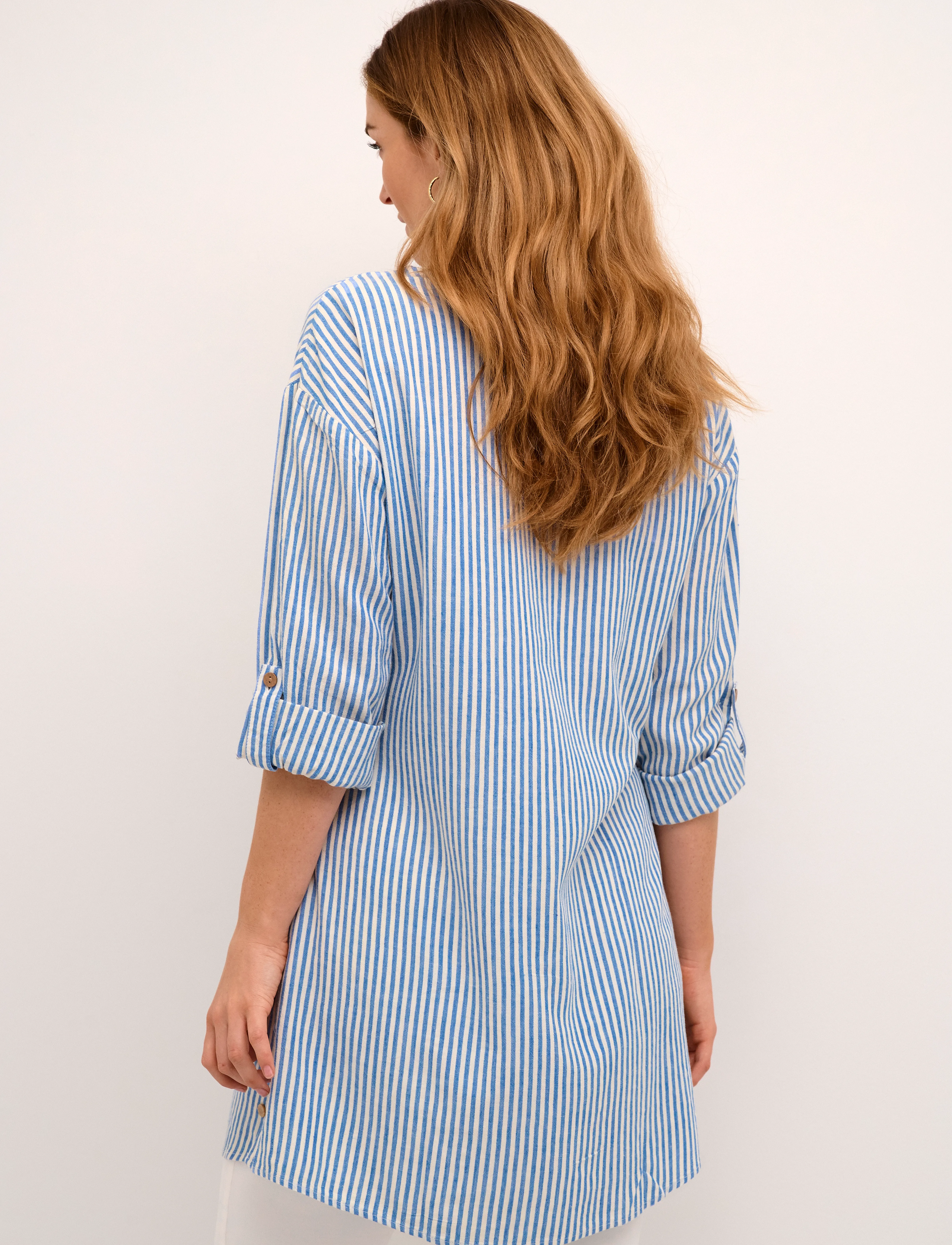 Cream - CRVenta Striped Tunic - blue milkboy - 4
