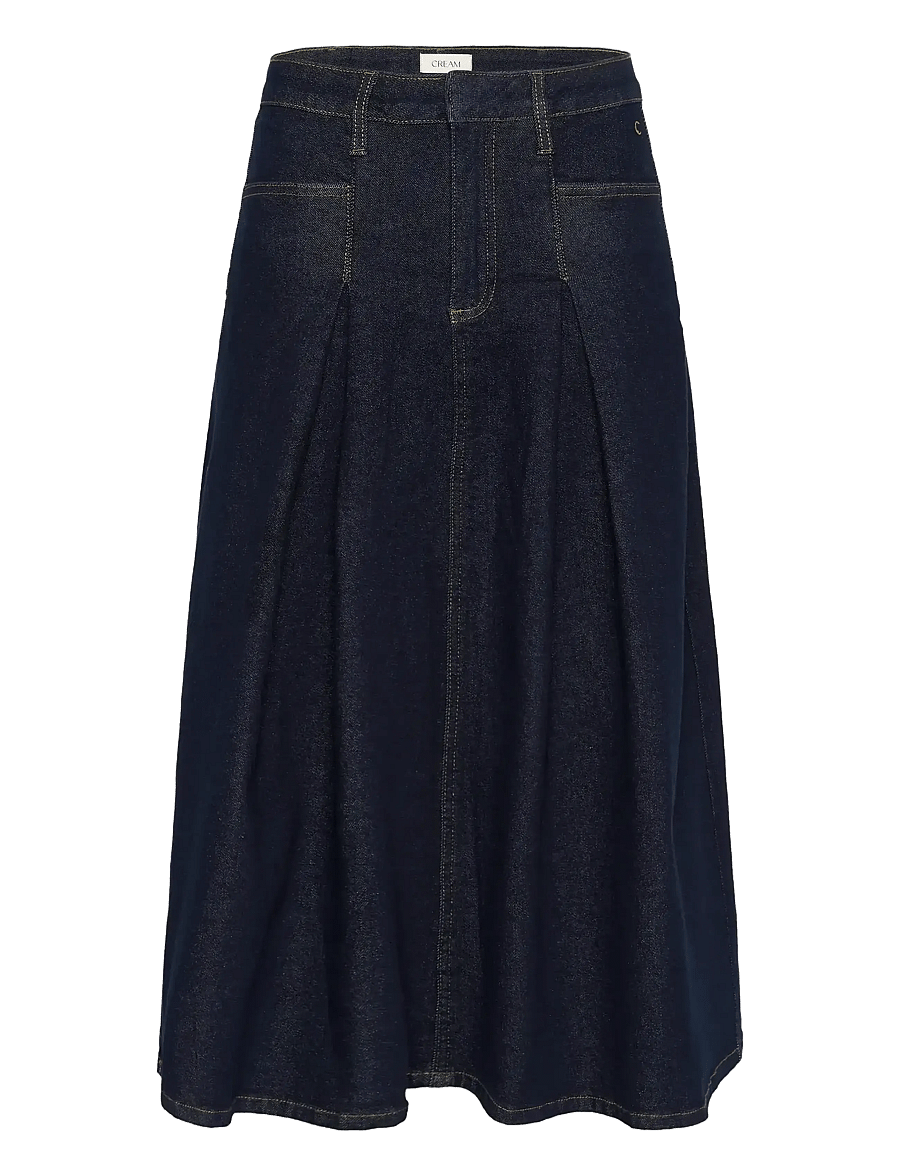 Cream - CRRobina Denim Skirt - jeanskjolar - chicago rinse blue denim tobac - 1