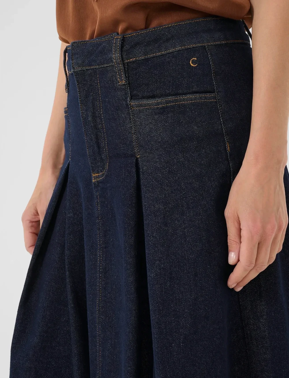Cream - CRRobina Denim Skirt - denimnederdele - chicago rinse blue denim tobac - 5