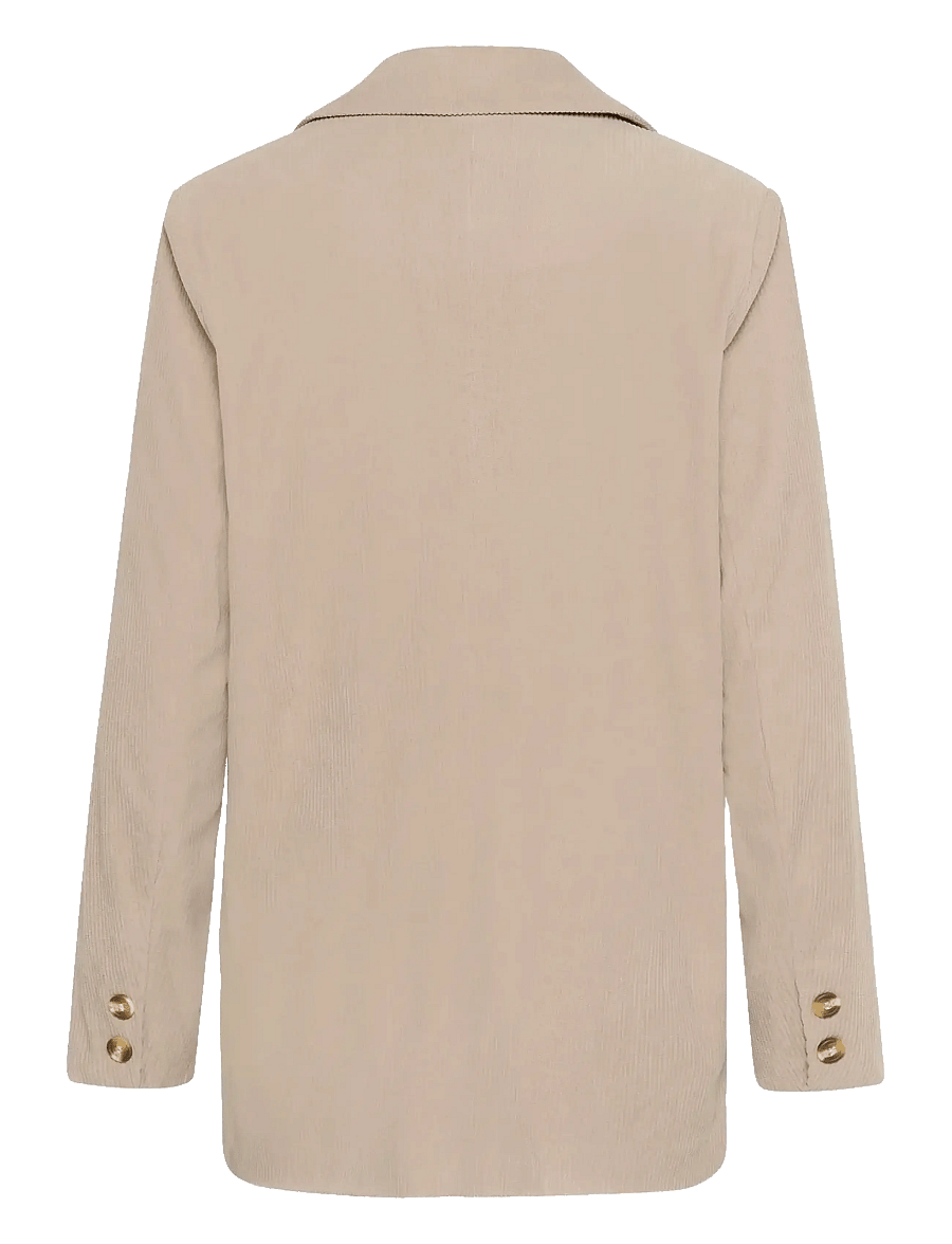 Cream - CRKanna Corduroy Blazer - yksiriviset bleiserit - cobblestone - 2