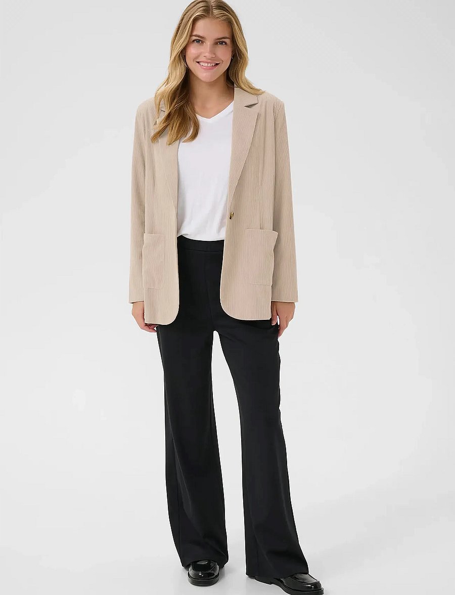 Cream - CRKanna Corduroy Blazer - yksiriviset bleiserit - cobblestone - 3