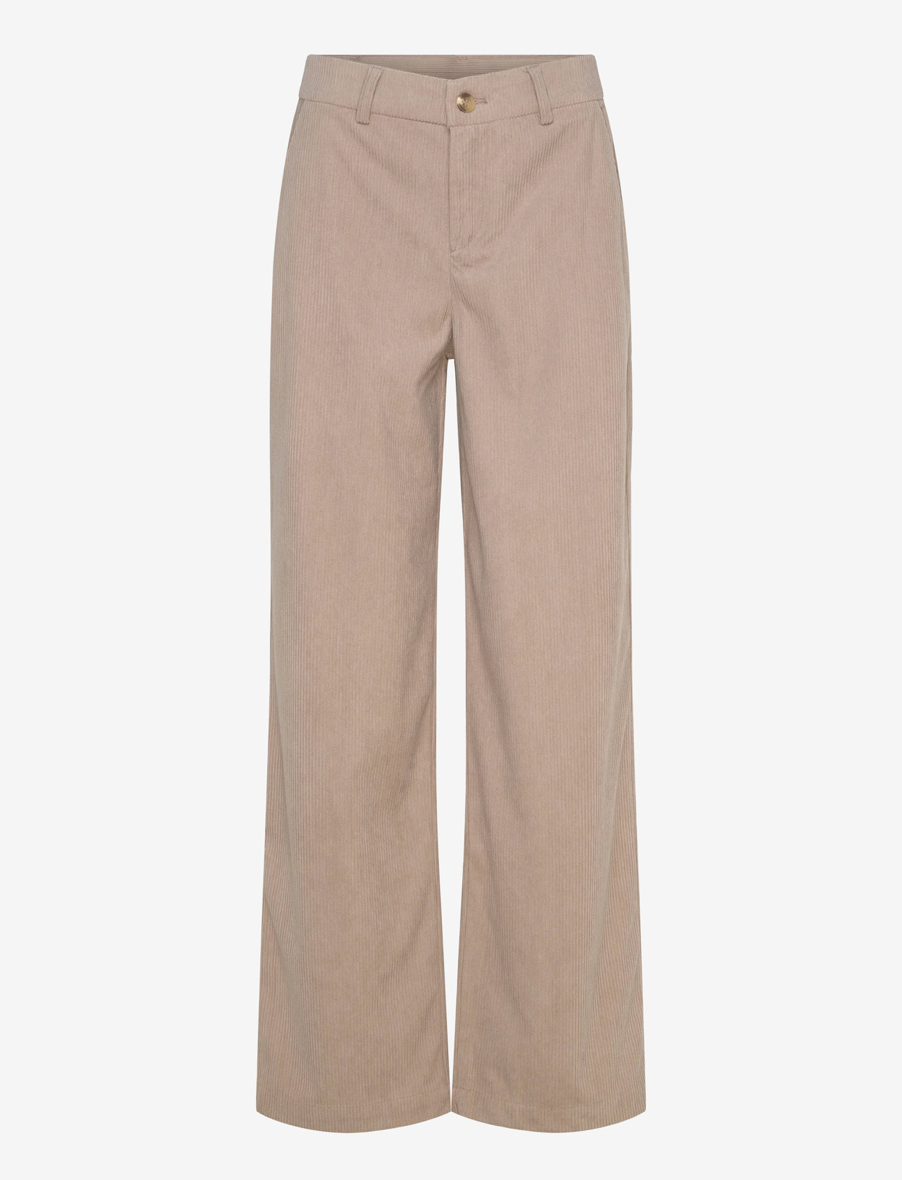 Cream - CRKanna Corduroy Pant - hosen mit weitem bein - cobblestone - 0