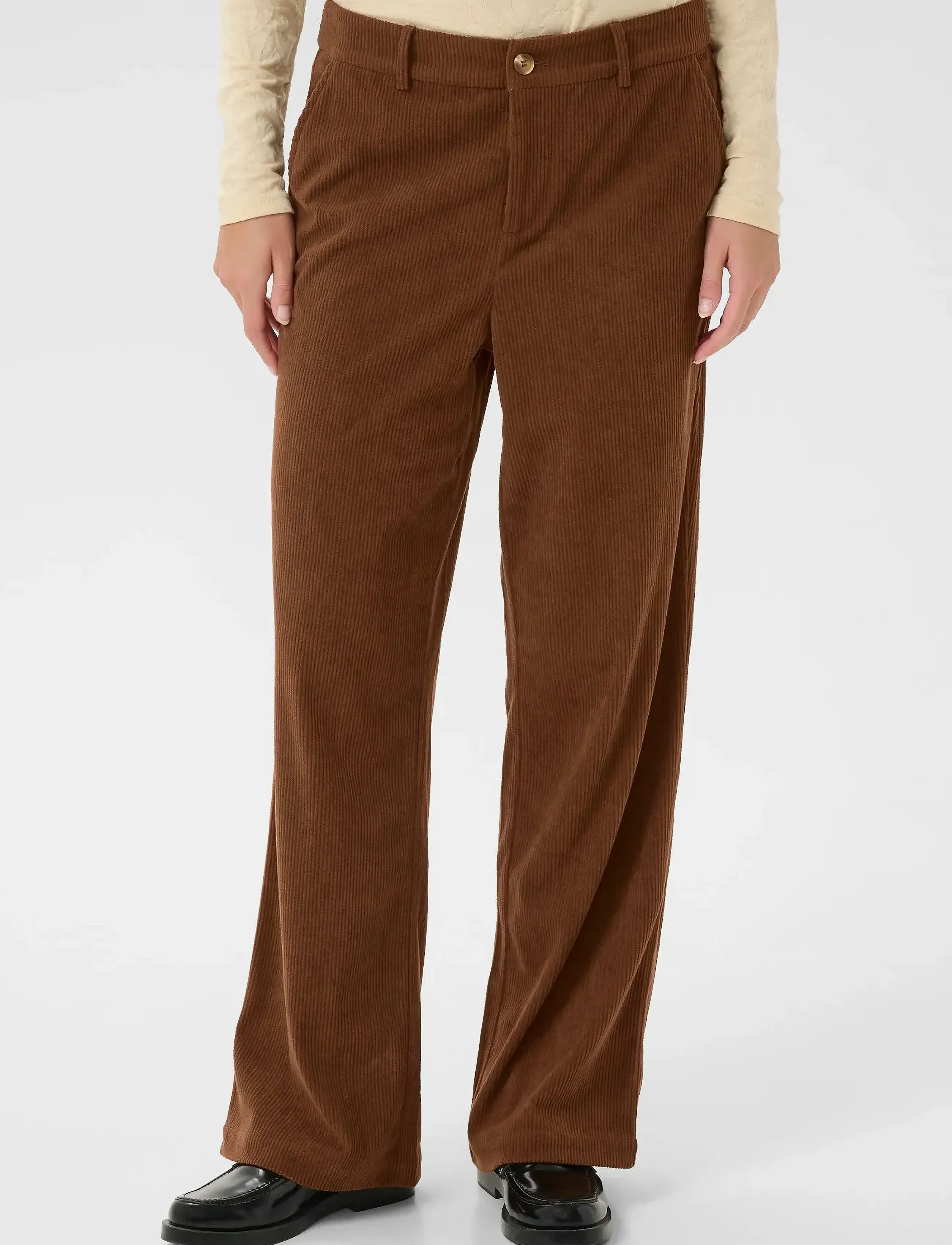 Cream Crkanna Corduroy Pant, Kvinder, Fløjlsbukser, Brun, Str: 44 x 32