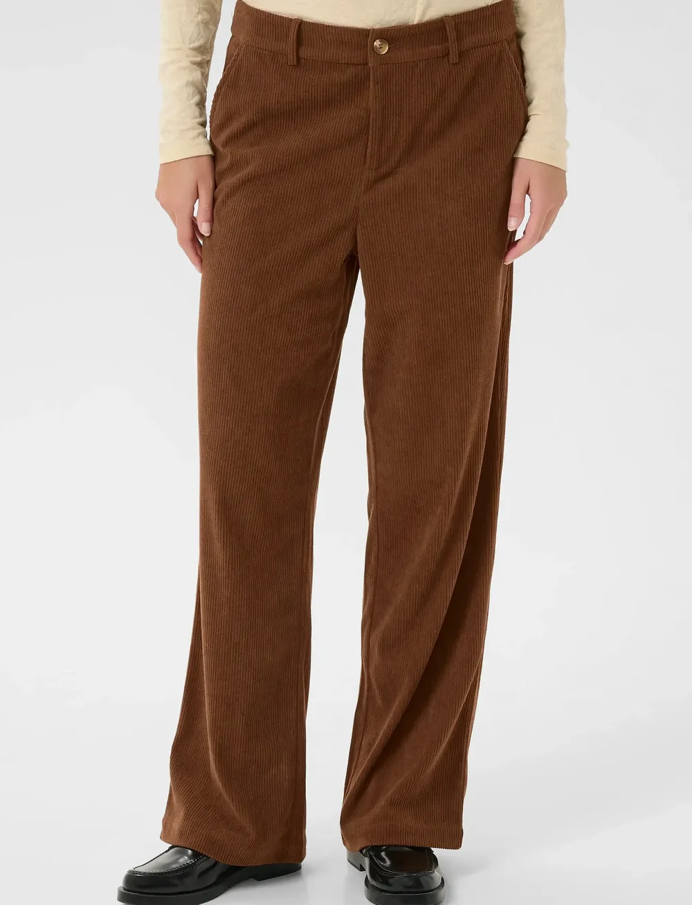 Cream - CRKanna Corduroy Pant - bukser med brede ben - sorrel horse - 0